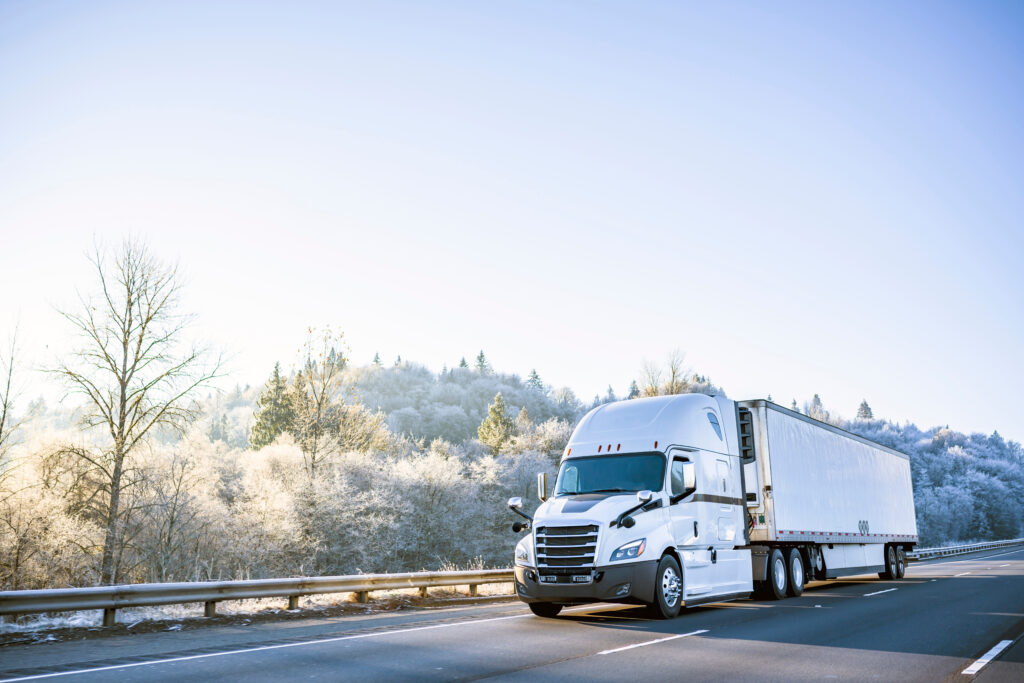 Resources 6 fleet winterizing, Big,Rig,White,Technological,Improved,Long,Haul,Semi,Truck,With