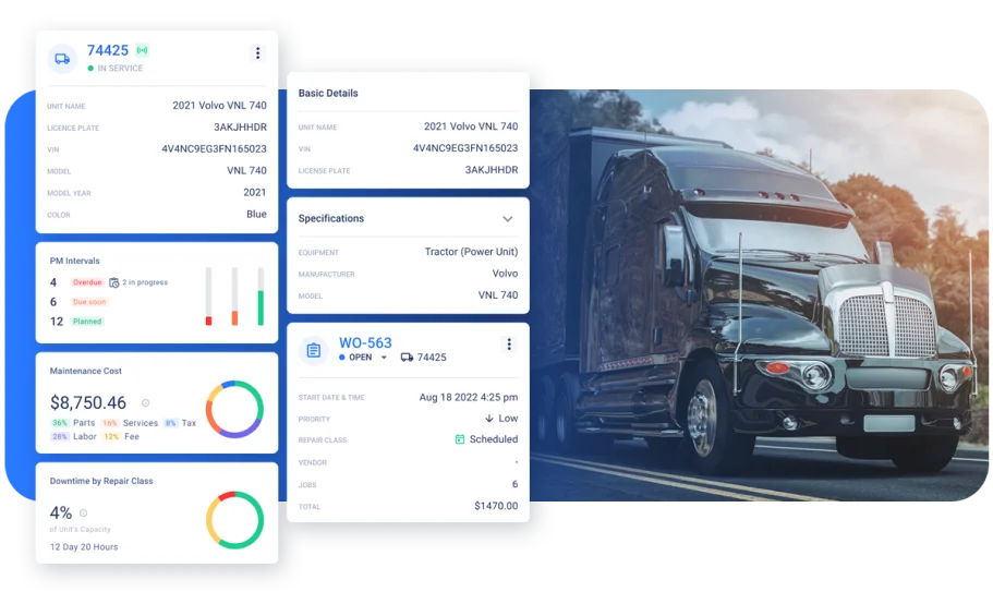 Fleet Vehicles, Fleet Units, Assets, Fleet Maintenance Mobile App